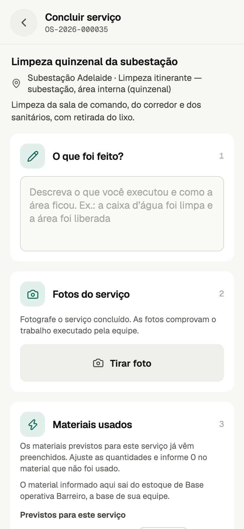 1. O que foi feito