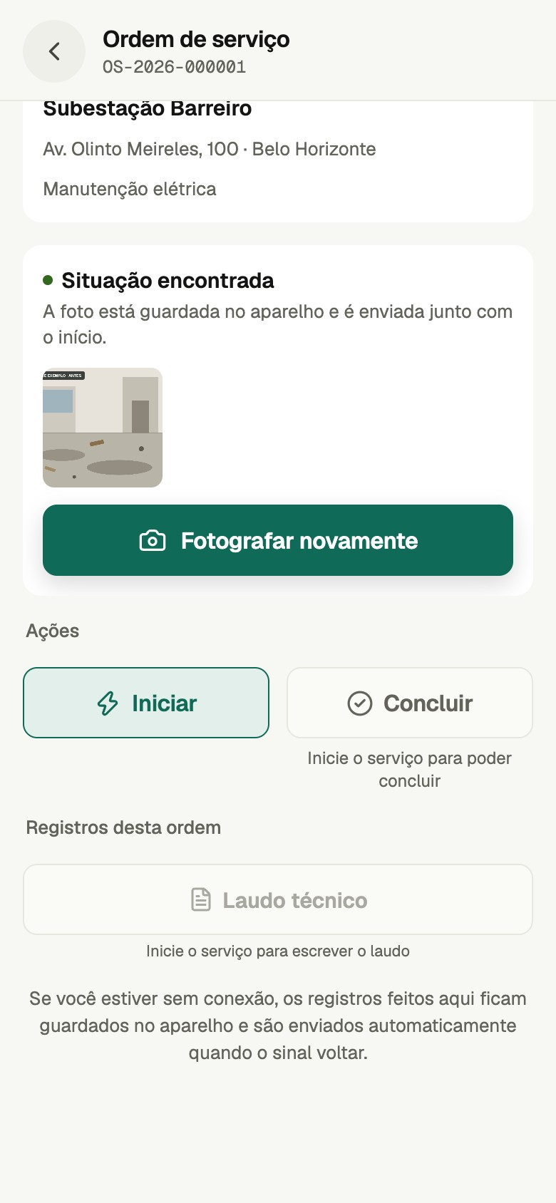 1. Pronta para iniciar
